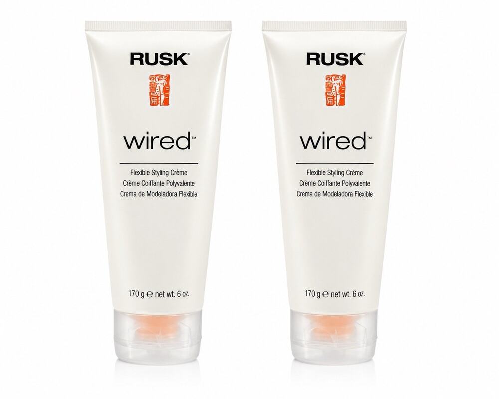2x RUSK Wired Flexible Styling Creme 6 oz 170g Hair Styling Cream